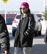 Rihanna arriving at JFK in NYC 11/6/12