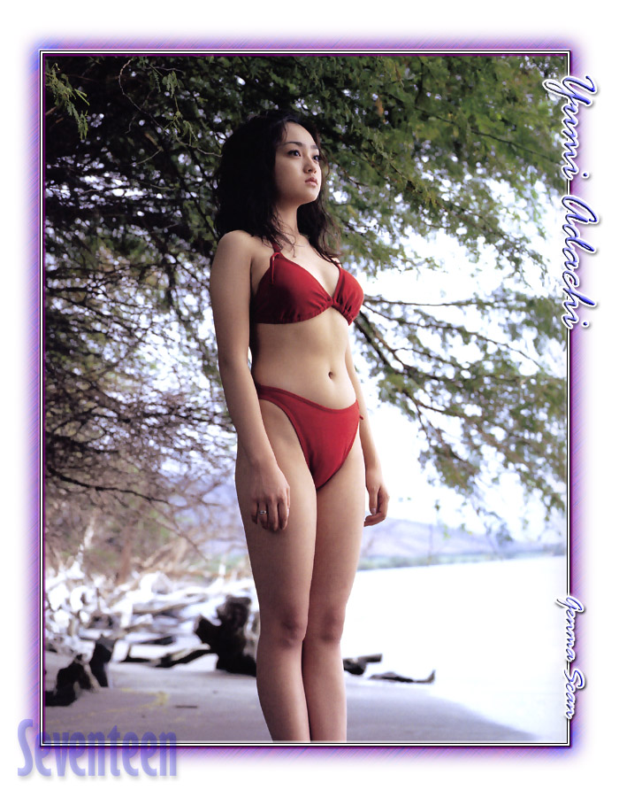 Yumi Adachi in a bikini