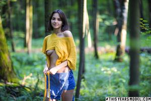 Lara Maiser Nude Pictures Lara is bare in the Russian woods