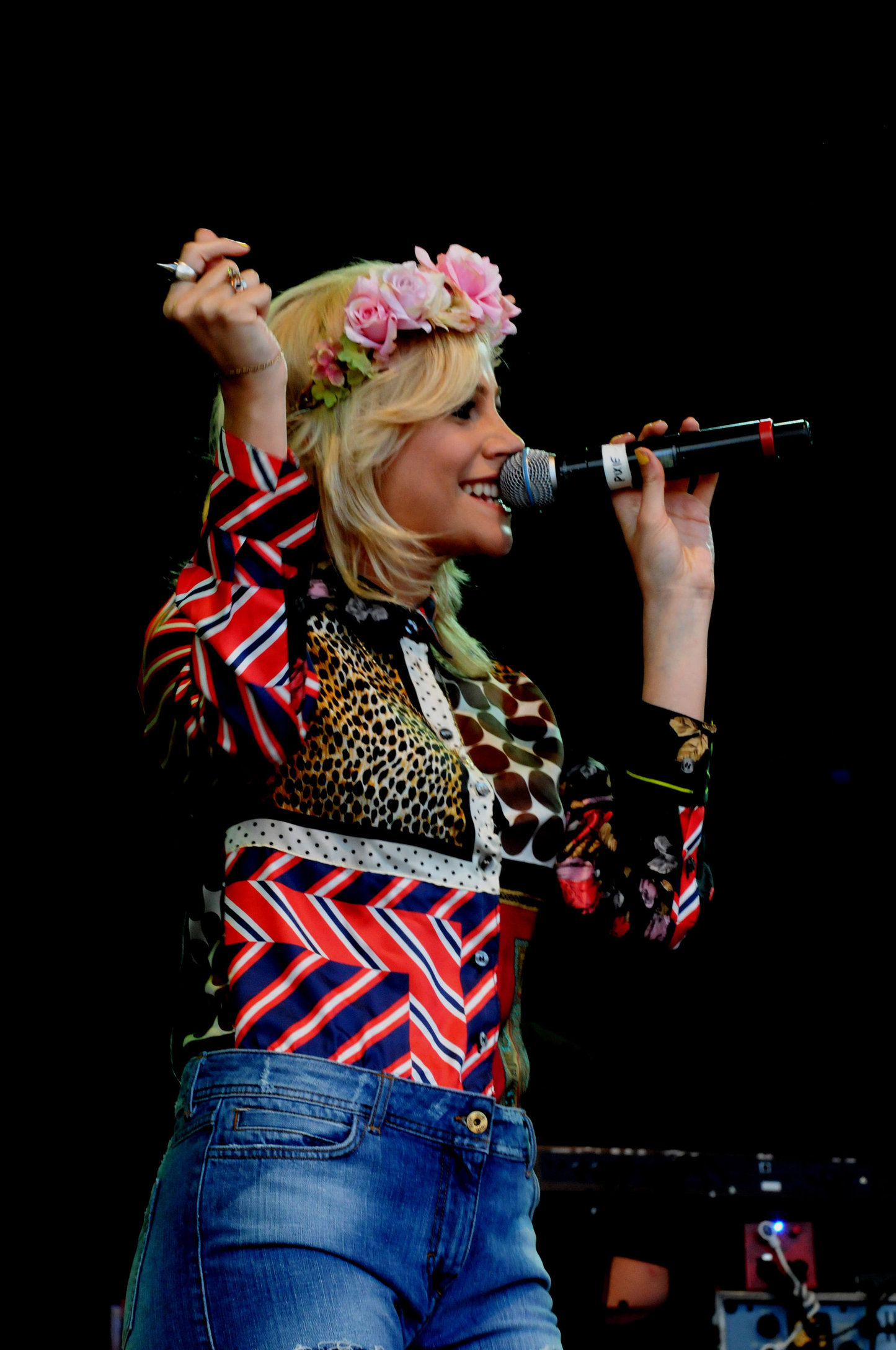 Pixie Lott performs at the Cornbury Music Festival at Great Tew Estate on June 29, 2012 in Oxford, England
