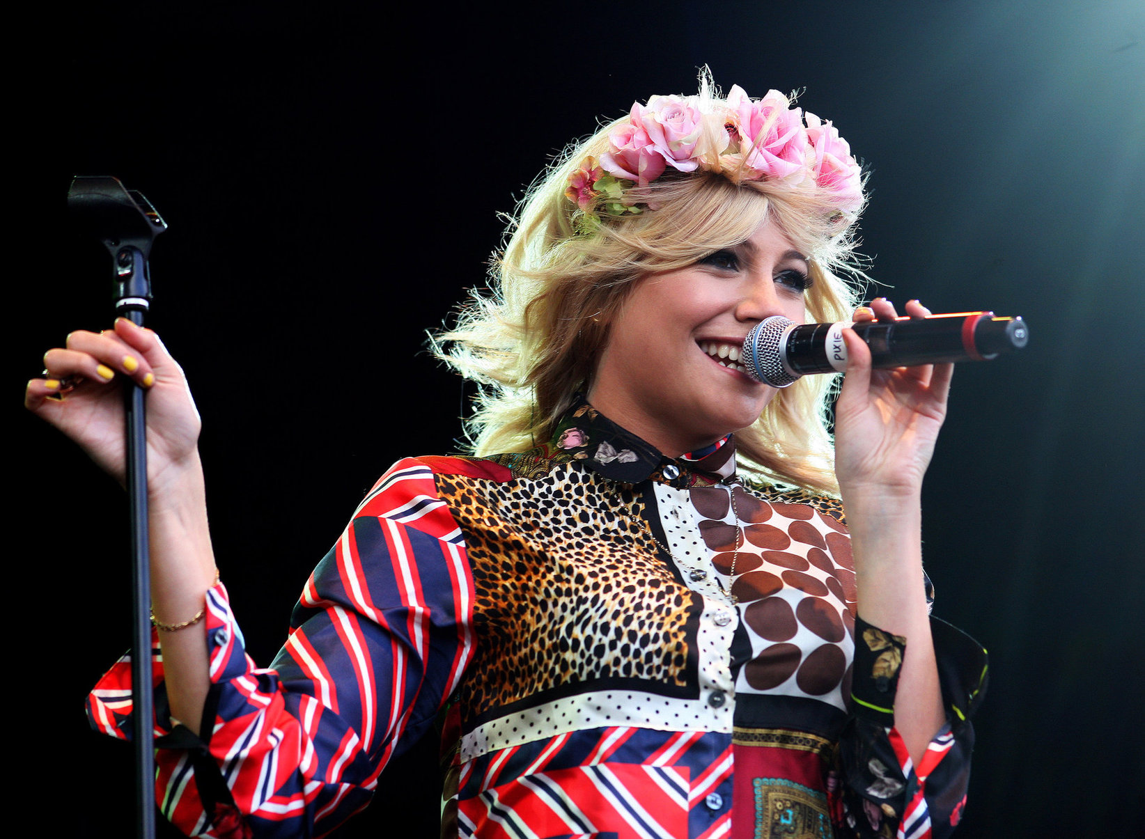 Pixie Lott performs at the Cornbury Music Festival at Great Tew Estate on June 29, 2012 in Oxford, England