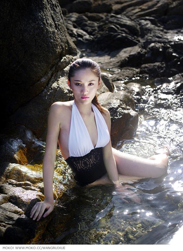 Crystal Wang Xi Ran in a bikini