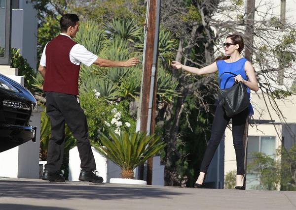 Rose McGowan - Arriving at a hotel in Century City - August 9,2012
