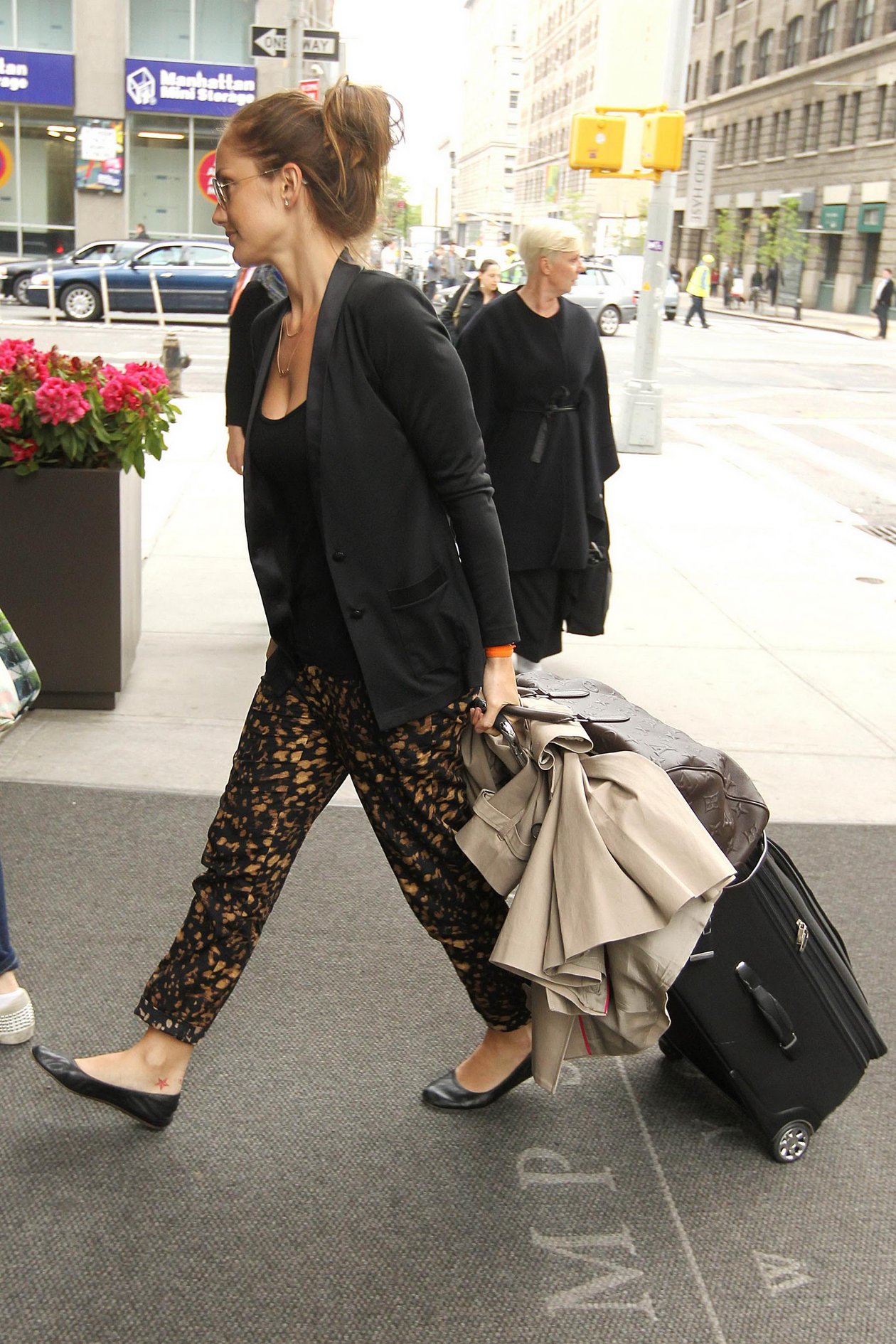 Minka Kelly outside her hotel New York City 3/5/2012