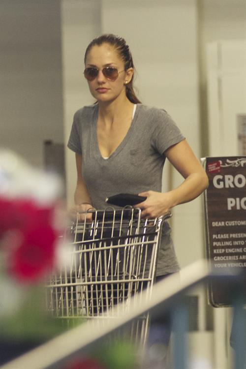 Minka Kelly grocery shopping in Los Angeles 1/14/13 