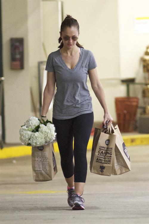 Minka Kelly grocery shopping in Los Angeles 1/14/13 