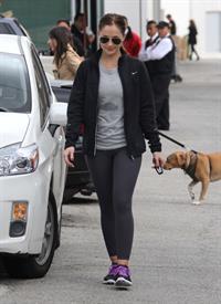 Minka Kelly leaving the gym in LA 12/14/12 