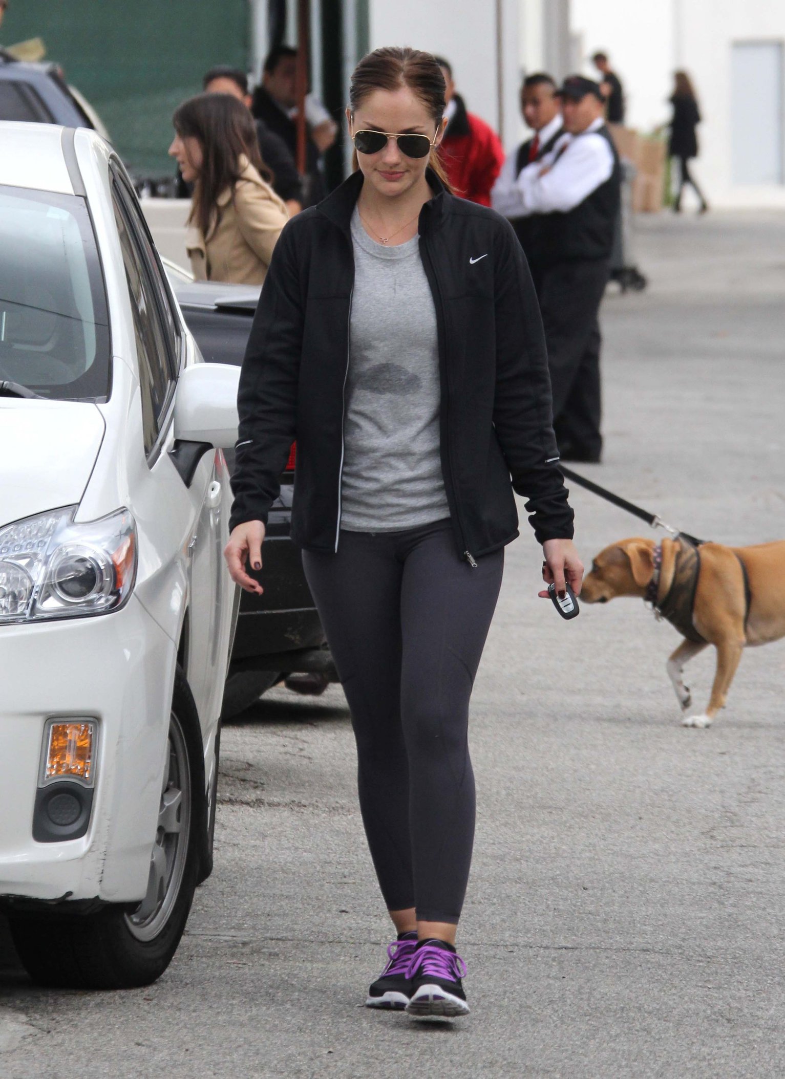 Minka Kelly leaving the gym in LA 12/14/12 