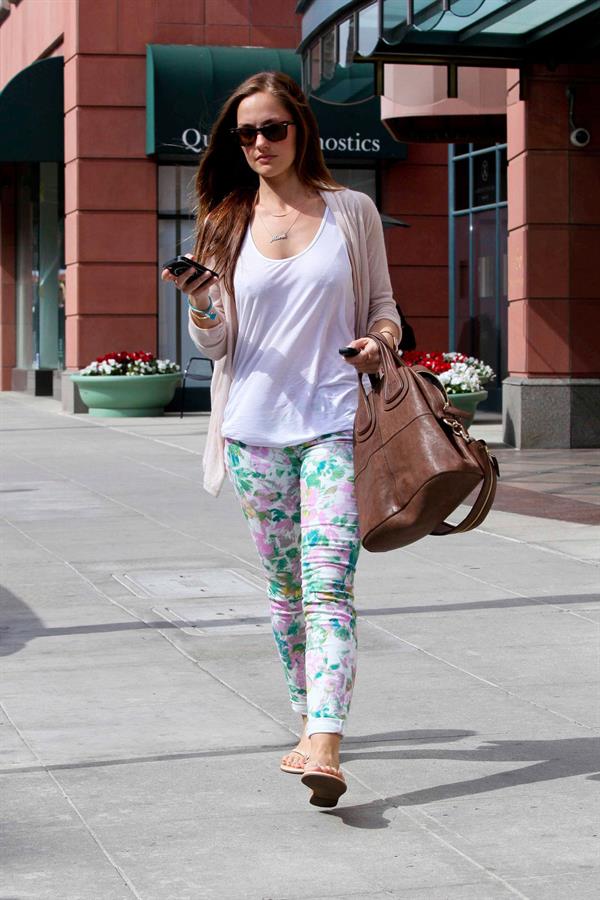Minka Kelly leaving a spa in Beverly Hills on March 15, 2012 