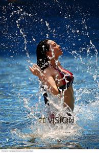 Sheng Xin Ran in a bikini