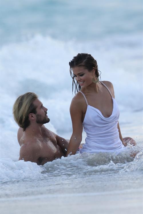 Nina Agdal Photoshoot for Bebe in Miami - November 12, 2013 