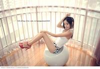 Wang Wan Wan in lingerie