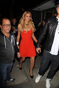 Paris Hilton enjoys a night out with her boyfriend in Beverly Hills on June 6, 2013