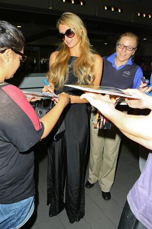 Paris Hilton arrive at LAX Airport 9/30/13