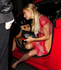 Paris Hilton Christmas dinner at Mr Chow December 15, 2012 