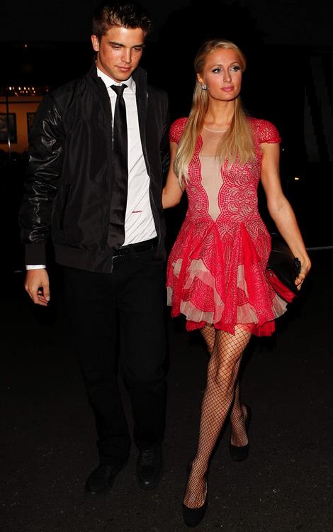 Paris Hilton Christmas dinner at Mr Chow December 15, 2012 