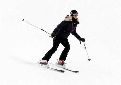 Paris Hilton enjoying a day in the mountains of Aspen December 18, 2012 