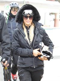 Paris Hilton enjoying a day in the mountains of Aspen December 18, 2012 