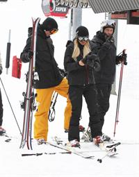 Paris Hilton enjoying a day in the mountains of Aspen December 18, 2012 