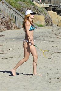 Bella Thorne in a bikini in Malibu on August 18, 2014