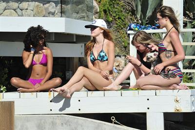 Bella Thorne in a bikini in Malibu on August 18, 2014