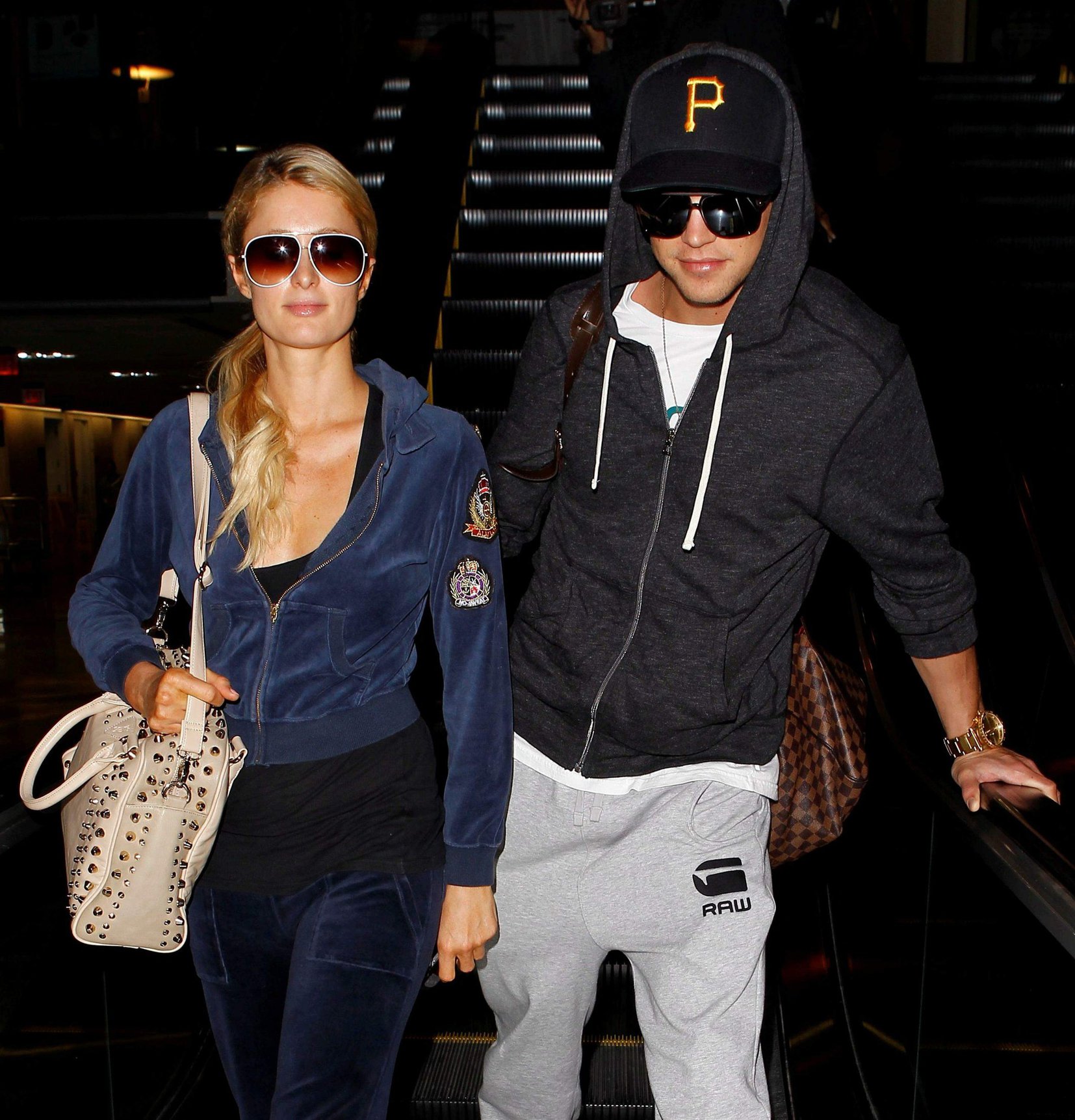 Paris Hilton and River Viiperi holding hands at LA. December 10, 2012 