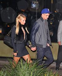 Paris Hilton Arrives with boyfriend River Viiperi to BOA Steakhouse Restaurant in West Hollywood (November 17, 2011) 