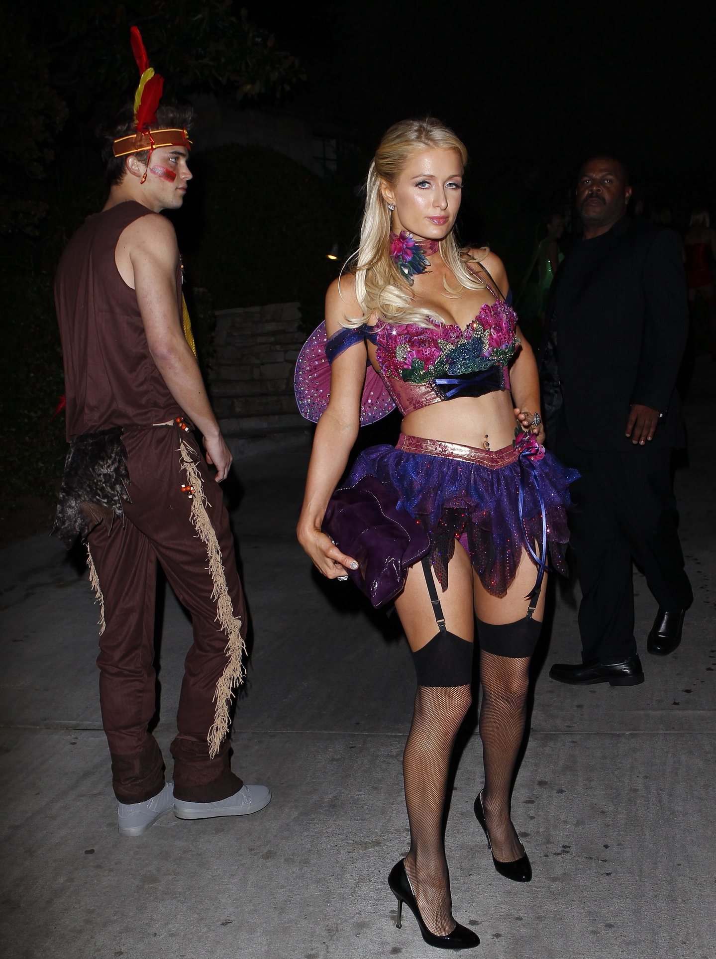 Paris Hilton at the Playboy Mansion Halloween Party in Los Angeles 10/27/12