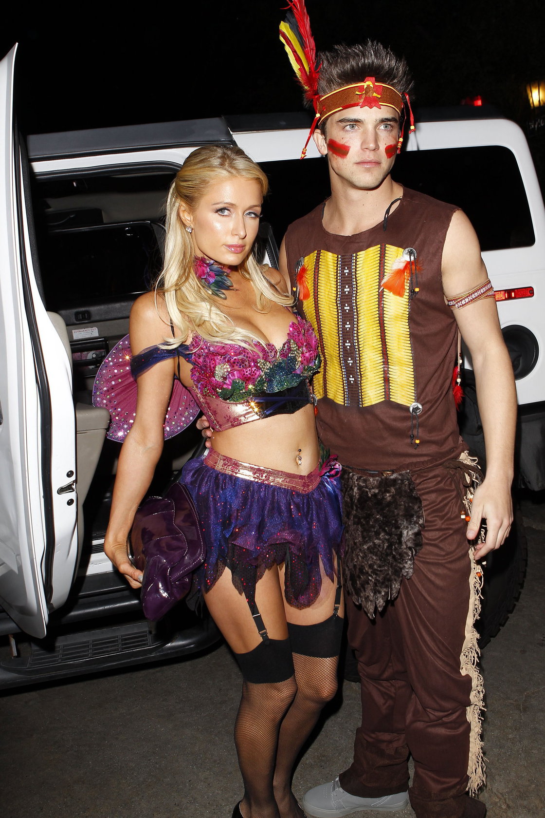 Paris Hilton at the Playboy Mansion Halloween Party in Los Angeles 10/27/12