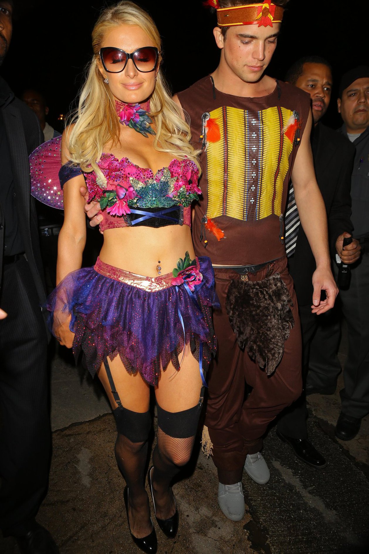 Paris Hilton at the Playboy Mansion Halloween Party in Los Angeles 10/27/12