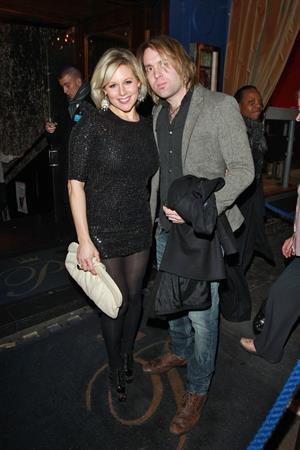 Abi Titmuss trip down the pink carpet 3rd feb 2011 