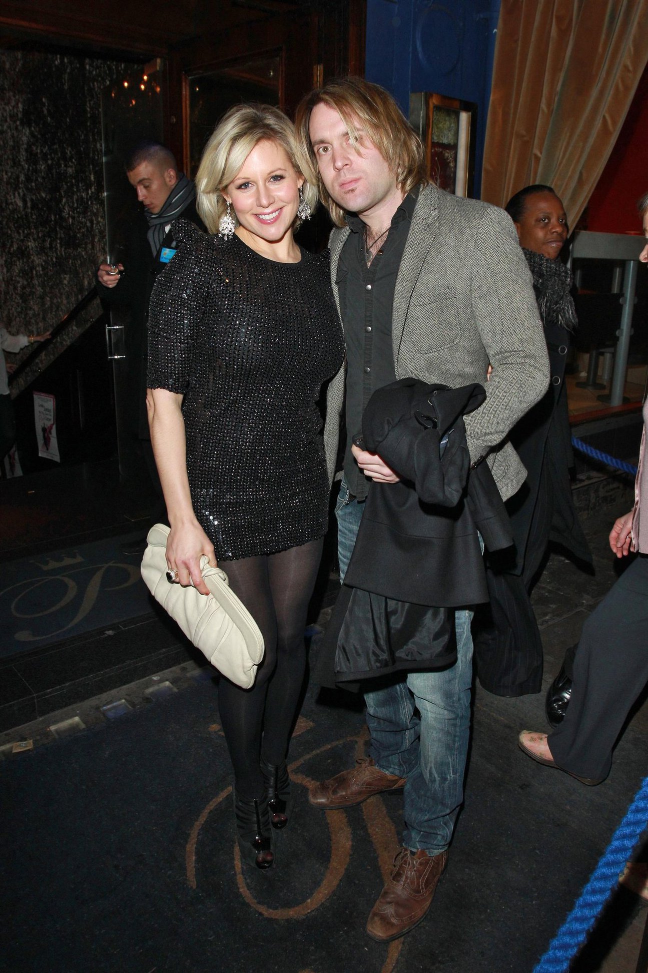 Abi Titmuss trip down the pink carpet 3rd feb 2011 