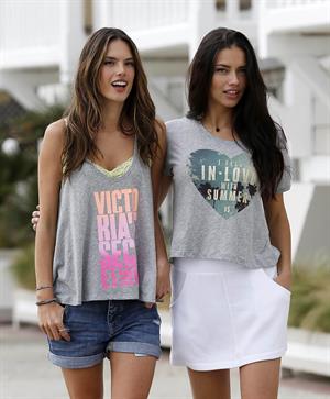 Adriana Lima and Alessandra Ambrosio Photoshoot in Venice beach March 7, 2013