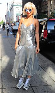 Rita Ora visiting Fox and Friends August 19, 2014