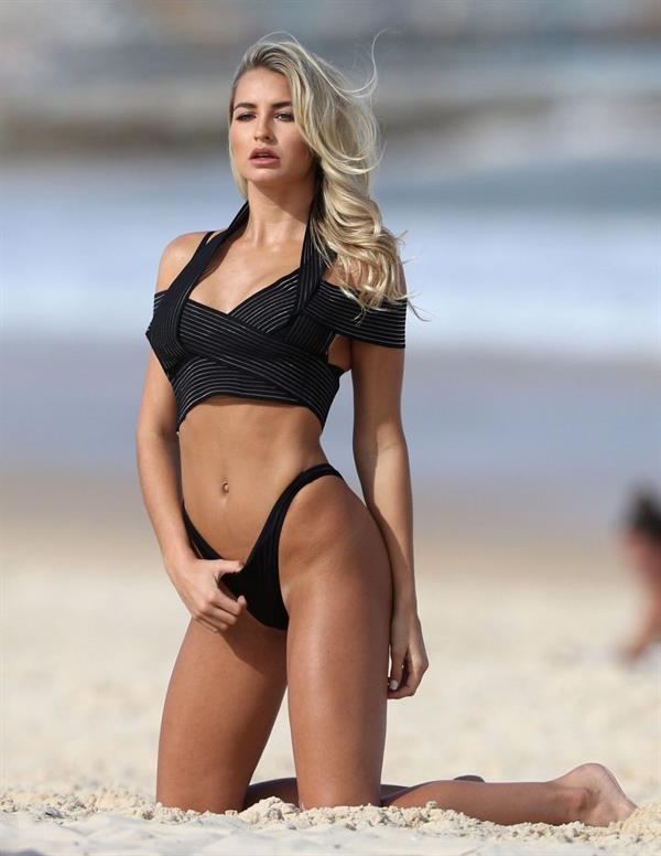 Madison Edwards in a beach bikini photo shoot in Sydney, 05/01/2017