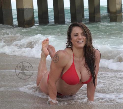 Linda Durbesson in a bikini