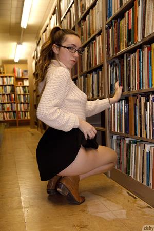 Mallory Christopher in the Library