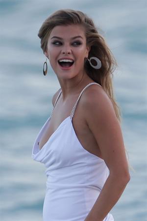 Nina Agdal Photoshoot for Bebe in Miami - November 12, 2013 