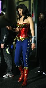 Adrianne Palicki on Wonder Woman set 3/31/2011 