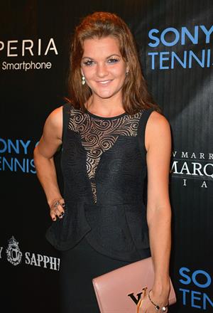 Agnieszka Radwanska arrives at Sony Open Player Party 2013 at JW Marriott Marquis in Miami March 19, 2013 