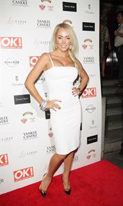 Aisleyne Wallace at a Christmas party on November 30, 2011 
