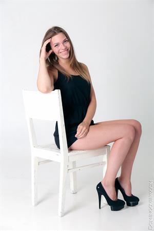 Mia Luna Pictures Sexy teen Mia Luna posing with lingerie and nude