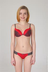 Teen Shopia posing with lingerie and nude playing with dildo