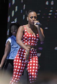 Alexandra Burke on the beach in Weston Super Mare 1/7/2012