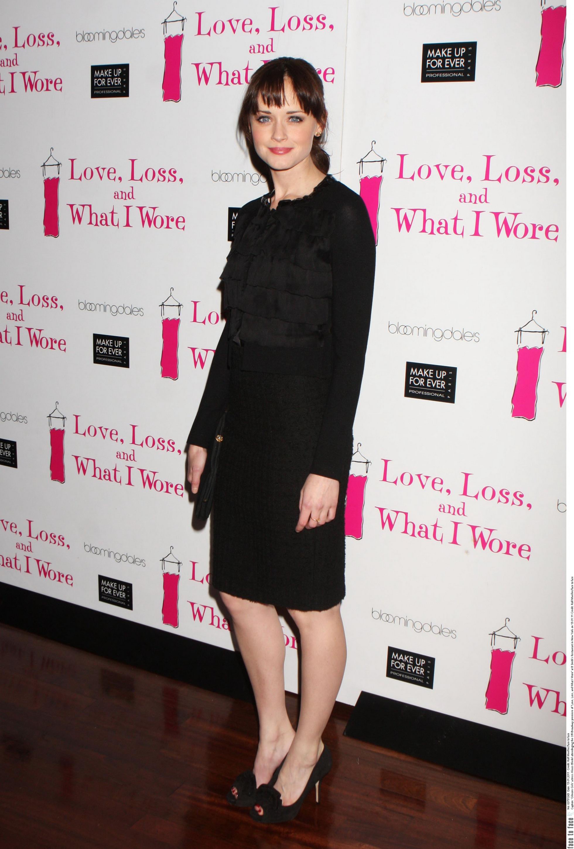 Alexis Bledel Pictures Alexis Bledel celebration of 500th performance of Love Loss and What I Wore in New York City on January 13, 2011