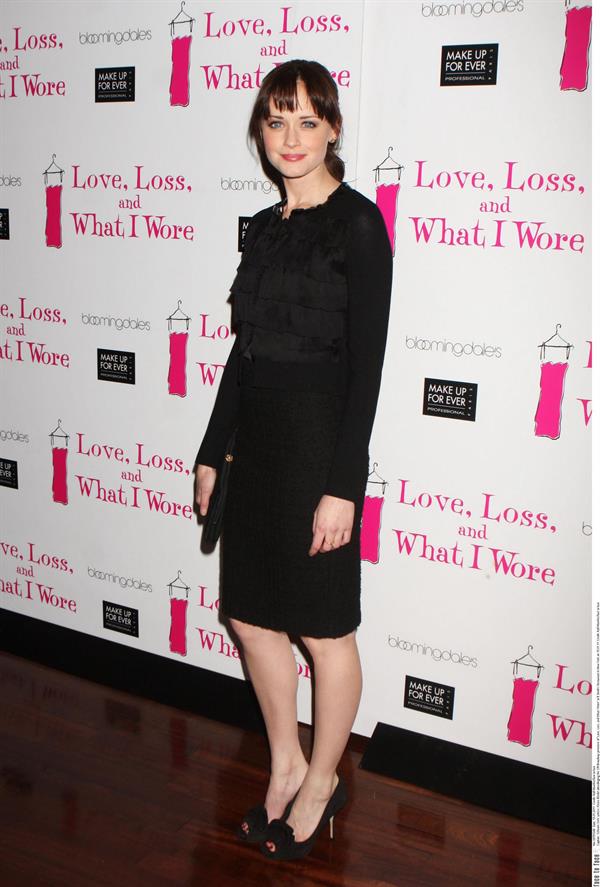 Alexis Bledel celebration of 500th performance of Love Loss and What I Wore in New York City on January 13, 2011 