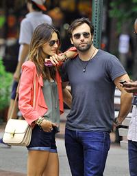 Alessandra Ambrosio Bar Pitti in New York City on June 23, 2011 