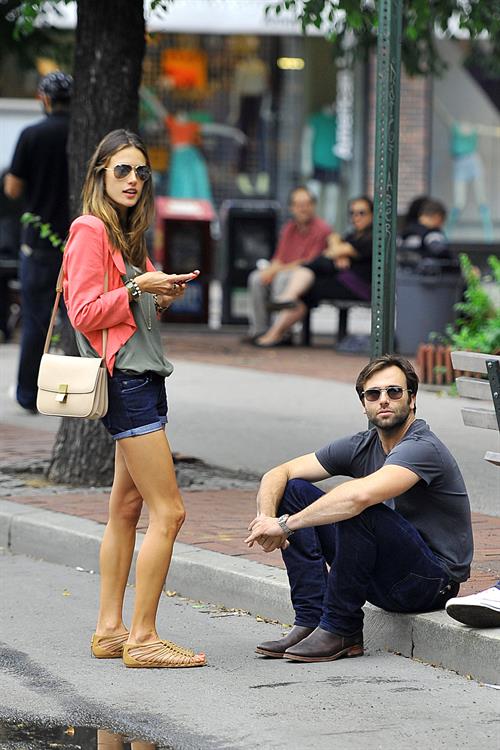 Alessandra Ambrosio Bar Pitti in New York City on June 23, 2011 