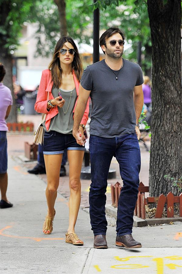 Alessandra Ambrosio Bar Pitti in New York City on June 23, 2011 