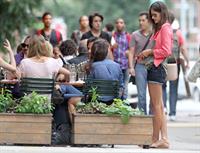 Alessandra Ambrosio Bar Pitti in New York City on June 23, 2011 